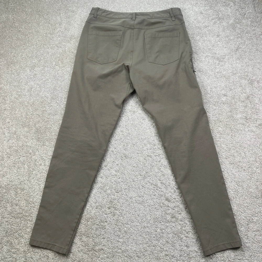 BYLT Men L Everyday Pant 2.0 Olive Green Stretch Tapered Performance Chino